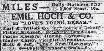 Miles Theatre - Old Ad (newer photo)